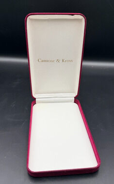 Camrose Kross JBK Jacqueline Kennedy Red Velvet Necklace Presentation Box ONLY